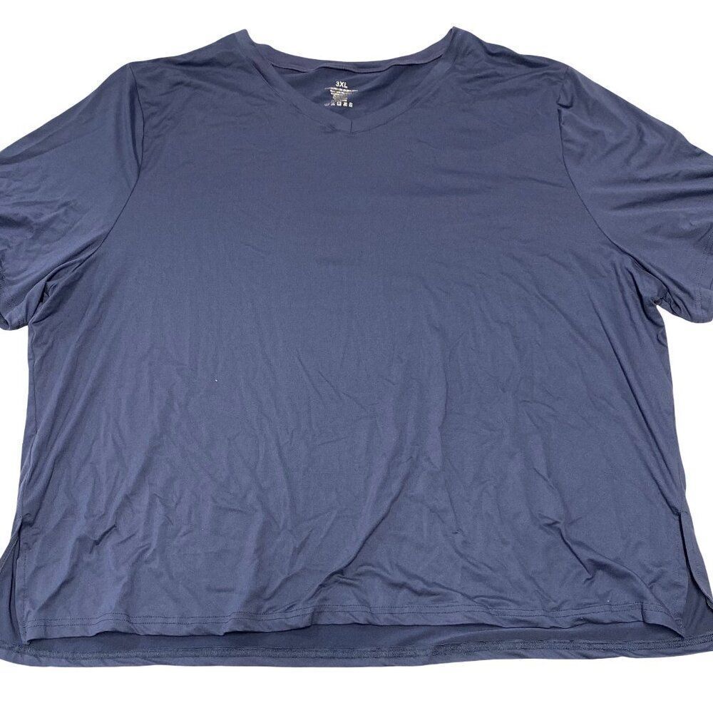 Blue Color V-Neck T-Shirt